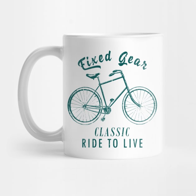 Fixed gear, classic ride to live by uglypaper